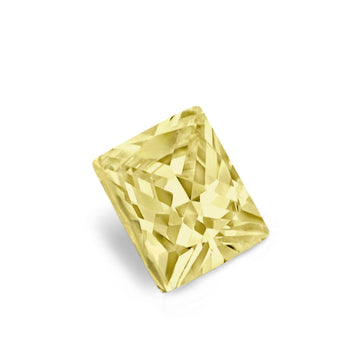 Princess Cut Yellow CZ Loose Gemstones (Pack of 5)